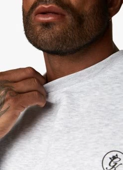 Gym King Aventus Drop Shoulder Crew - Snow Marl 24 Gym King Aventus Drop Shoulder Crew - Snow Marl -Fit Wear Shop AVENTUSCREW JOGGER SNOWMARLSWT A2BLFTSB A2BLN 44