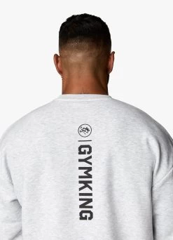 Gym King Aventus Drop Shoulder Crew - Snow Marl 23 Gym King Aventus Drop Shoulder Crew - Snow Marl -Fit Wear Shop AVENTUSCREW JOGGER SNOWMARLSWT A2BLFTSB A2BLN 47