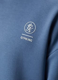 Gym King Aventus Drop Shoulder Crew - Blue Smoke -Fit Wear Shop AVENTUSSWEATSHIRT JOGGER BLUESMOKESWT B2CXWTSB B2CXX 85