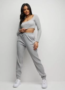 Gym King Balance Ls Crop Tee - Light Grey Marl -Fit Wear Shop BALANCELSCROP JOGGER GREYMARL WLT B235Q WTB B2419 85 b2c94e5f 6692 43da 8904 8c9f16cd0619