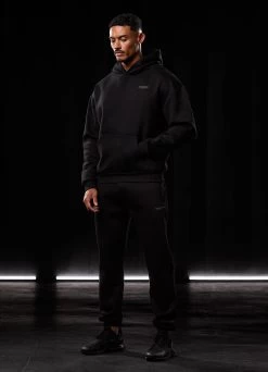 Gym King Established Hood - Black/Gold -Fit Wear Shop BF23MENSCAMP13368copy