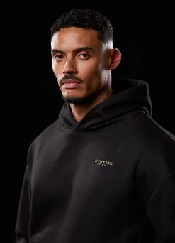 Gym King Established Hood - Black/Gold -Fit Wear Shop BF23MENSCAMP13379copy