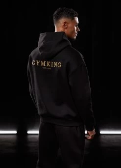 Gym King Established Hood & Jogger - Black/Gold -Fit Wear Shop BF23MENSCAMP13391copy c3e49076 4974 4e9b 92b3 849f86a3c97c