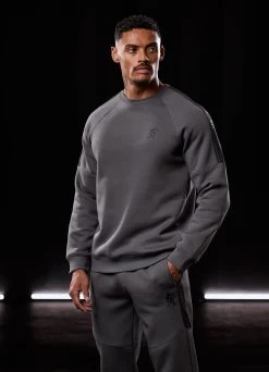Gym King Premium Taped Crew - Grey 19 Gym King Premium Taped Crew - Grey -Fit Wear Shop BF23MENSCAMP13497copy