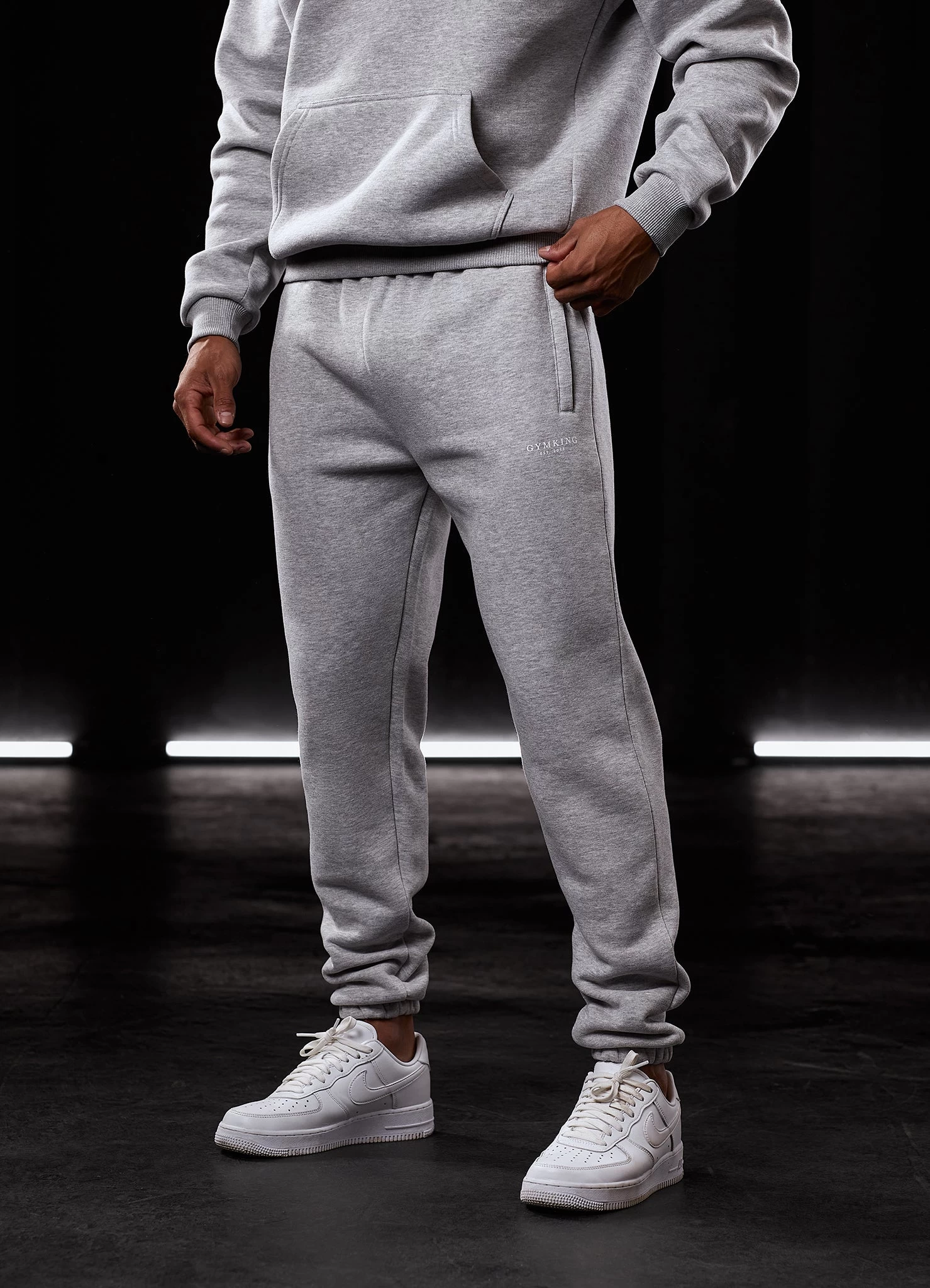Gym King Established Jogger - Light Grey Marl 14 Gym King Established Jogger - Light Grey Marl - Image 12