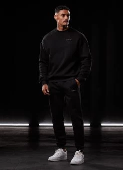 Gym King Outline Print Jogger - Black 28 Gym King Outline Print Jogger - Black -Fit Wear Shop BF23MENSCAMP13698copy