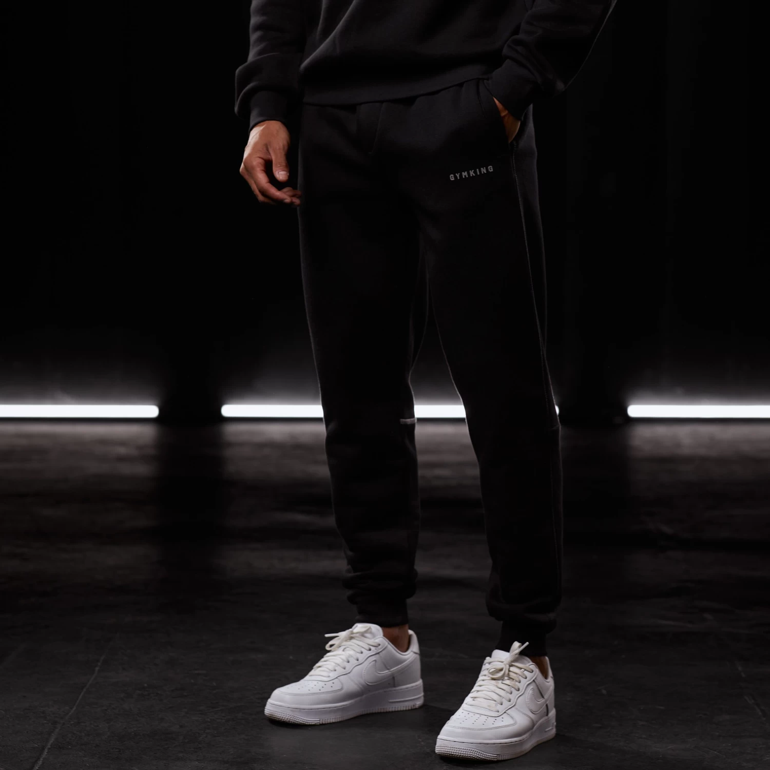 Gym King Outline Print Jogger - Black 4 Gym King Outline Print Jogger - Black - Image 2