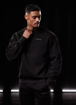 Gym King Outline Print Sweatshirt - Black -Fit Wear Shop BF23MENSCAMP13703copy