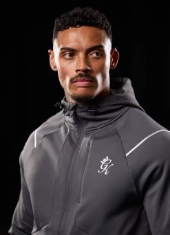 Gym King Reflect Poly FZ Hood - Graphite -Fit Wear Shop BF23MENSCAMP13918copy