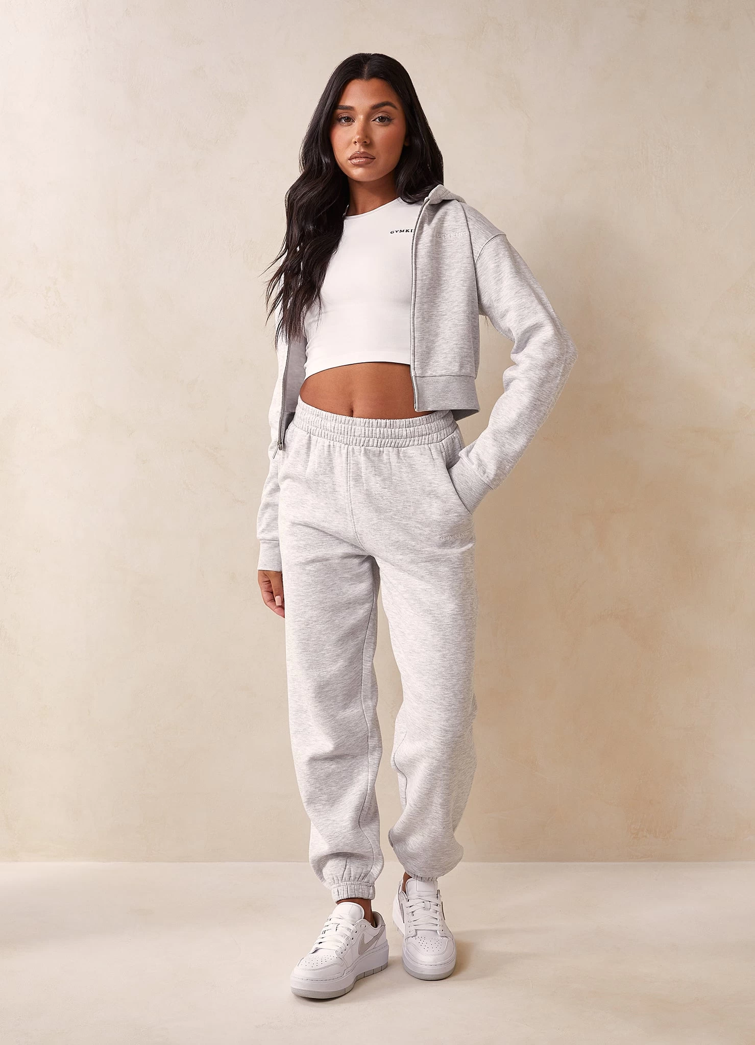 Gym King 365 FZ Tracksuit - Snow Marl 3 Gym King 365 FZ Tracksuit - Snow Marl