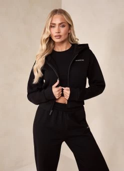 Gym King 365 FZ Hood - Black -Fit Wear Shop BFCAMPLADIES2312385