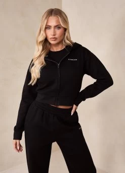 Gym King 365 FZ Hood - Black -Fit Wear Shop BFCAMPLADIES2312418