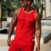 Gym King Brooklyn Mesh Vest - Chilli Red -Fit Wear Shop BM8 3e8b15ad 2acb 4f42 aeee cc7943400479