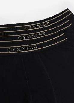 Accessories Gym King Boxers (3PK) - Black/Gold -Fit Wear Shop BOXRS BLACK4