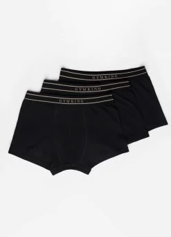 Accessories Gym King Boxers (3PK) - Black/Gold