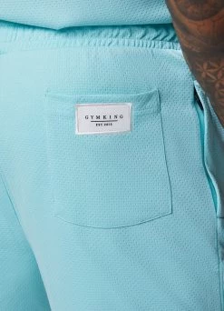Gym King Brooklyn Mesh Short - Aqua Blue 22 Gym King Brooklyn Mesh Short - Aqua Blue -Fit Wear Shop BROOKLYNMESHVEST SHORT BLUEVST A2COMSHR A2COO261