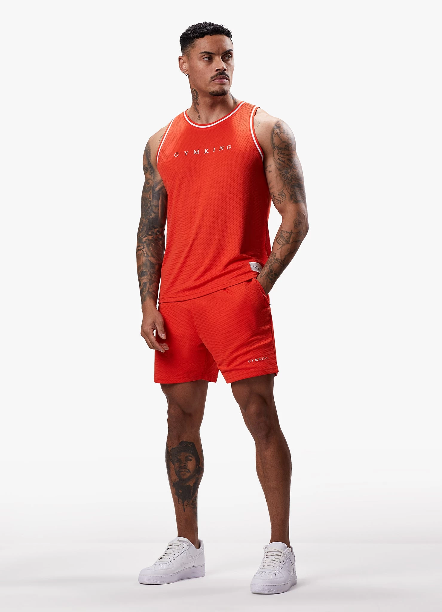 Gym King Brooklyn Mesh Short - Chilli Red 13 Gym King Brooklyn Mesh Short - Chilli Red - Image 11