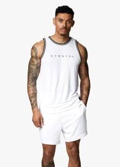 Gym King Brooklyn Mesh Vest - White 22 Gym King Brooklyn Mesh Vest - White -Fit Wear Shop BROOKLYNMESHVEST SHORT WHITEVST A29THSHR A29TK 98 ddf343b6 ec02 4b40 a6e4 a71d8fa56dae