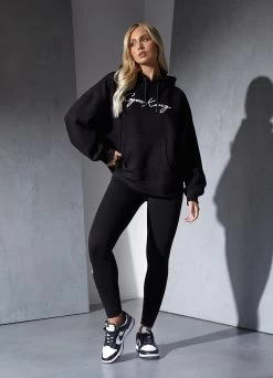 Gym King Script Hood - Black/White -Fit Wear Shop CLASSICSABBIE 62