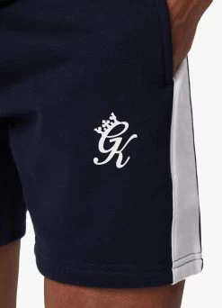 Gym King Contrast Panel Fleece Short - Navy/White -Fit Wear Shop CONTRASTPANELJERSEYTEE SHORT NAVYWHITESST A2CIZSHR A2CJ6 174