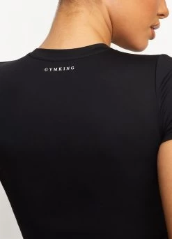 Gym King 365 Cap Sleeve Tee - Black -Fit Wear Shop CORE3 6 5SSTEE SHORT BLACKWST A267X 323