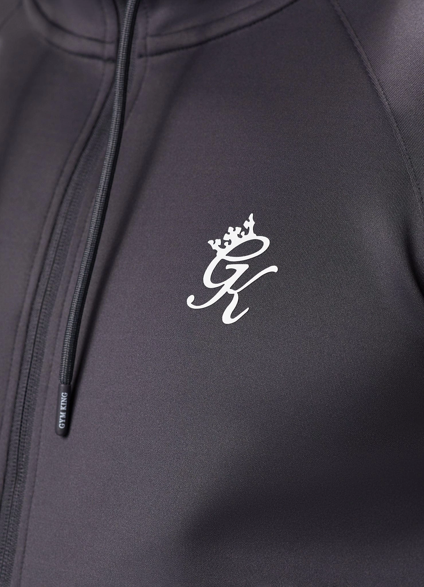 Gym King Core Plus Poly FZ Hood - Graphite 7 Gym King Core Plus Poly FZ Hood - Graphite - Image 5