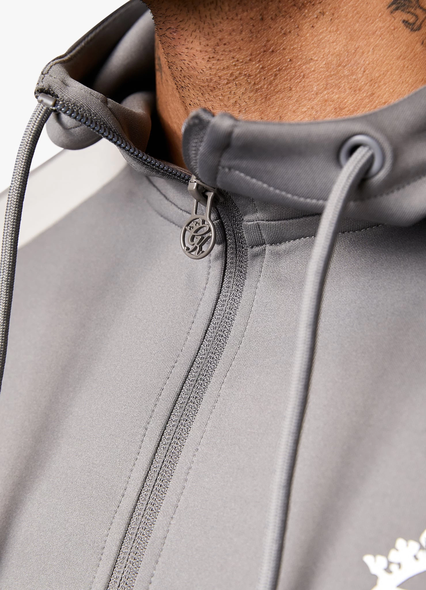 Gym King Core Plus Poly FZ Hood - Grey 10 Gym King Core Plus Poly FZ Hood - Grey - Image 8