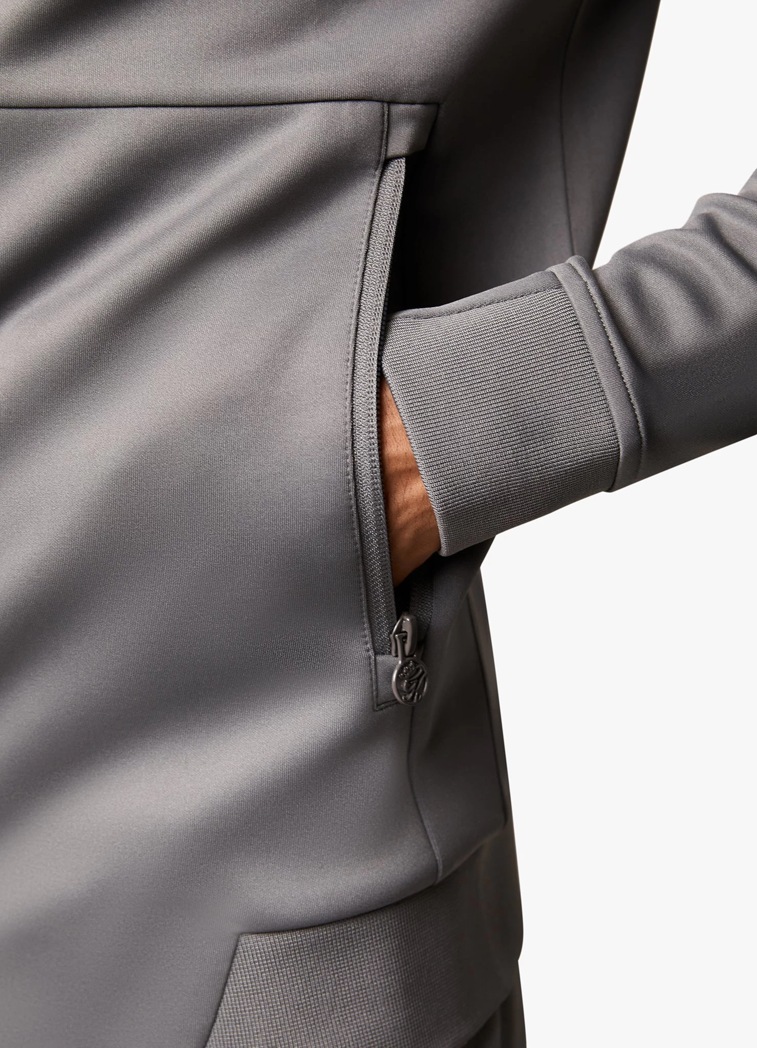 Gym King Core Plus Poly FZ Hood - Grey 7 Gym King Core Plus Poly FZ Hood - Grey - Image 5