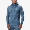 Gym King Core Plus Poly FZ Hood - Smoke Blue 1 Gym King Core Plus Poly FZ Hood - Smoke Blue -Fit Wear Shop COREPLUSPOLYFZHOOD JOGGER STONEBLUETST A2CJETSB A2CJL 357