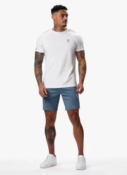 Gym King Core Plus Poly Short - Smoke Blue -Fit Wear Shop COREPLUSPOLYTEE SHORT WHITESTONEBLUESST A2CORSHR A2COU 372 d70a2927 3372 456d 8f1a 3426dcd9a1f4