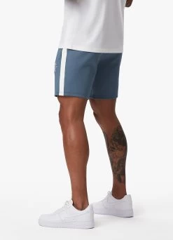 Gym King Core Plus Poly Short - Smoke Blue -Fit Wear Shop COREPLUSPOLYTEE SHORT WHITESTONEBLUESST A2CORSHR A2COU 376