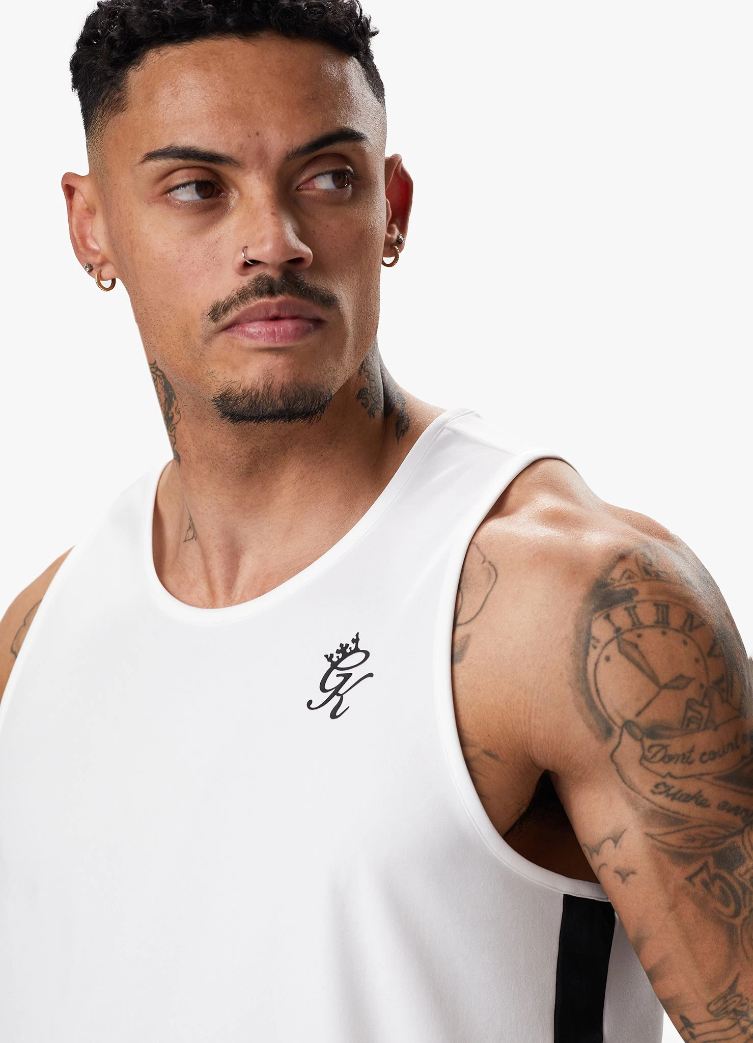 Gym King Core Plus Poly Vest - White 11 Gym King Core Plus Poly Vest - White - Image 9