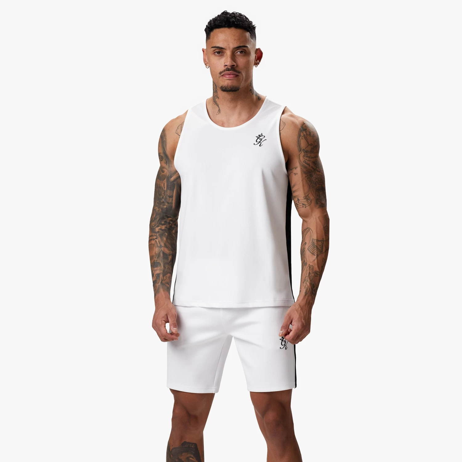 Gym King Core Plus Poly Vest - White 4 Gym King Core Plus Poly Vest - White - Image 2