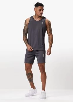 Gym King Core Plus Poly Vest - Graphite -Fit Wear Shop COREPLUSPOLYVEST SHORT GRAPHITEVST A2CK2SHR B2CRZ 203