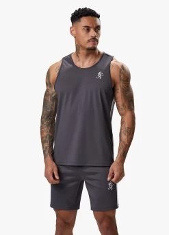 Gym King Core Plus Poly Vest - Graphite -Fit Wear Shop COREPLUSPOLYVEST SHORT GRAPHITEVST A2CK2SHR B2CRZ 204