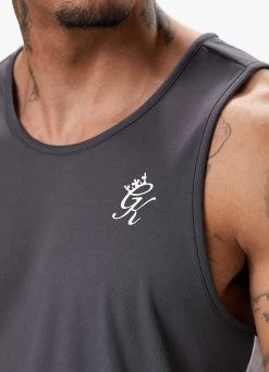 Gym King Core Plus Poly Vest - Graphite -Fit Wear Shop COREPLUSPOLYVEST SHORT GRAPHITEVST A2CK2SHR B2CRZ 208