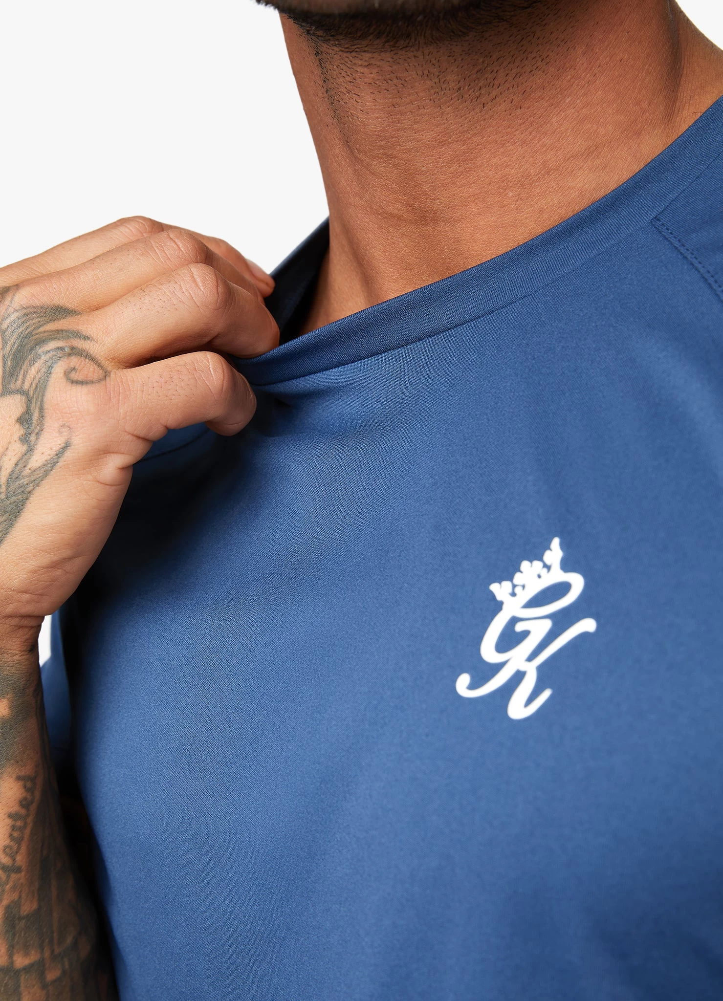 Gym King Core Plus Poly Tee - Moonlight Blue 7 Gym King Core Plus Poly Tee - Moonlight Blue - Image 5