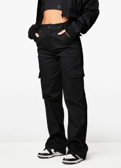 Gym King Woven Cargo Pant - Black -Fit Wear Shop CROPPEDWOVENBOMBER PANT BLACKWCJ A2AOXWTB A2AP6 344