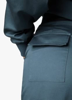 Gym King Woven Cargo Pant - Storm Blue -Fit Wear Shop CROPPEDWOVENBOMBER PANT STORMBLUEWCJ A2AOUWTB A2AOZ 365