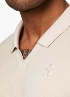 Gym King Signature Texture Polo - Stone -Fit Wear Shop Capture 111