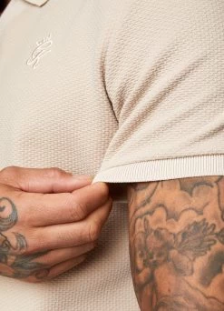 Gym King Signature Texture Polo - Stone -Fit Wear Shop Capture 112 8c633c93 6ccb 4188 b52f 1473fb63b1b7