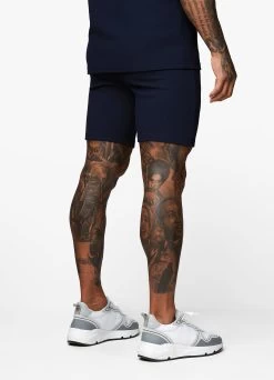 Gym King Signature Texture Short - Navy -Fit Wear Shop Capture 118