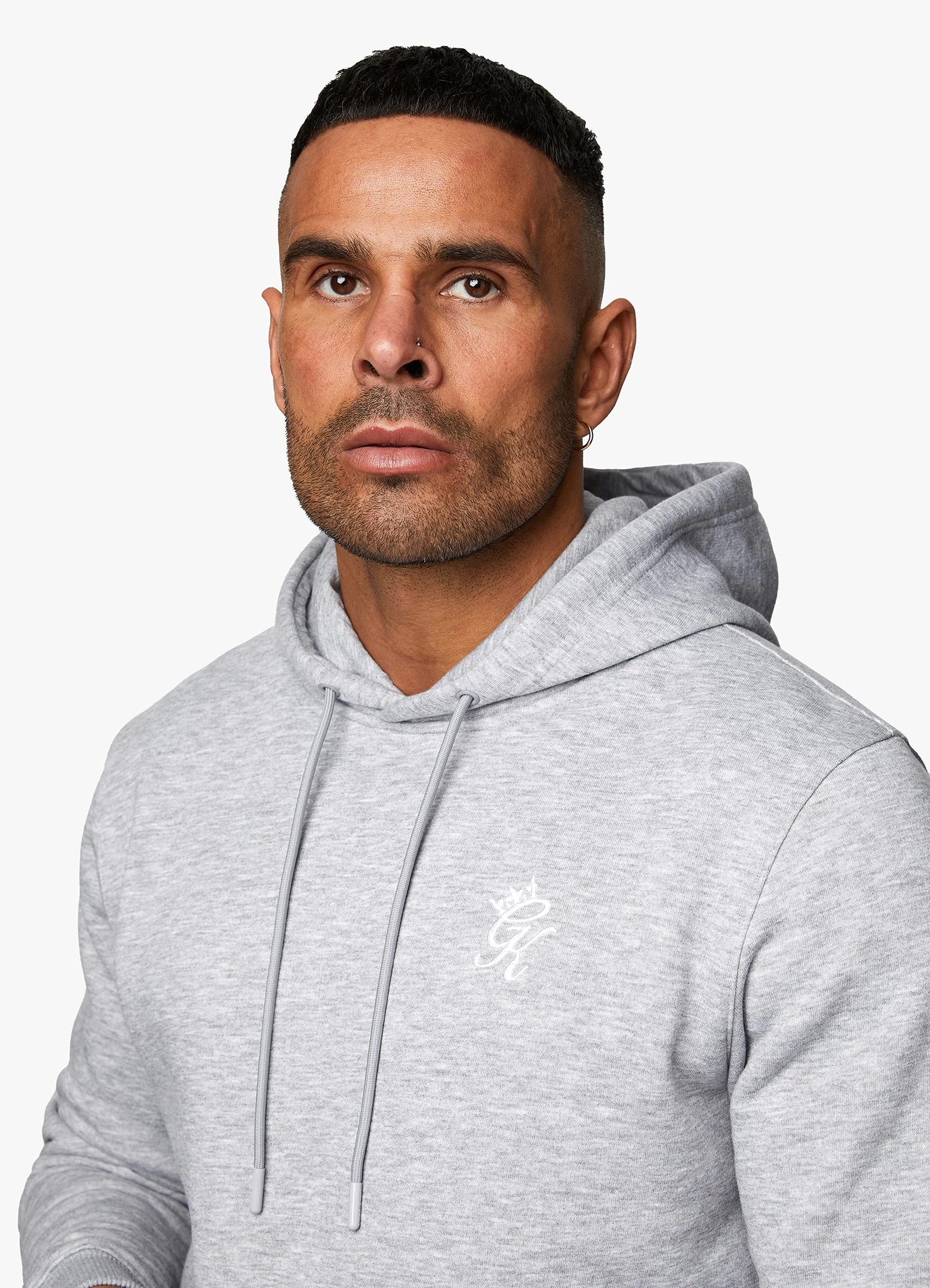 Gym King Fundamental Fleece Hood - Grey Marl 10 Gym King Fundamental Fleece Hood - Grey Marl - Image 8