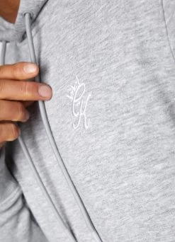 Gym King Fundamental Fleece Hood - Grey Marl 24 Gym King Fundamental Fleece Hood - Grey Marl -Fit Wear Shop Capture 237