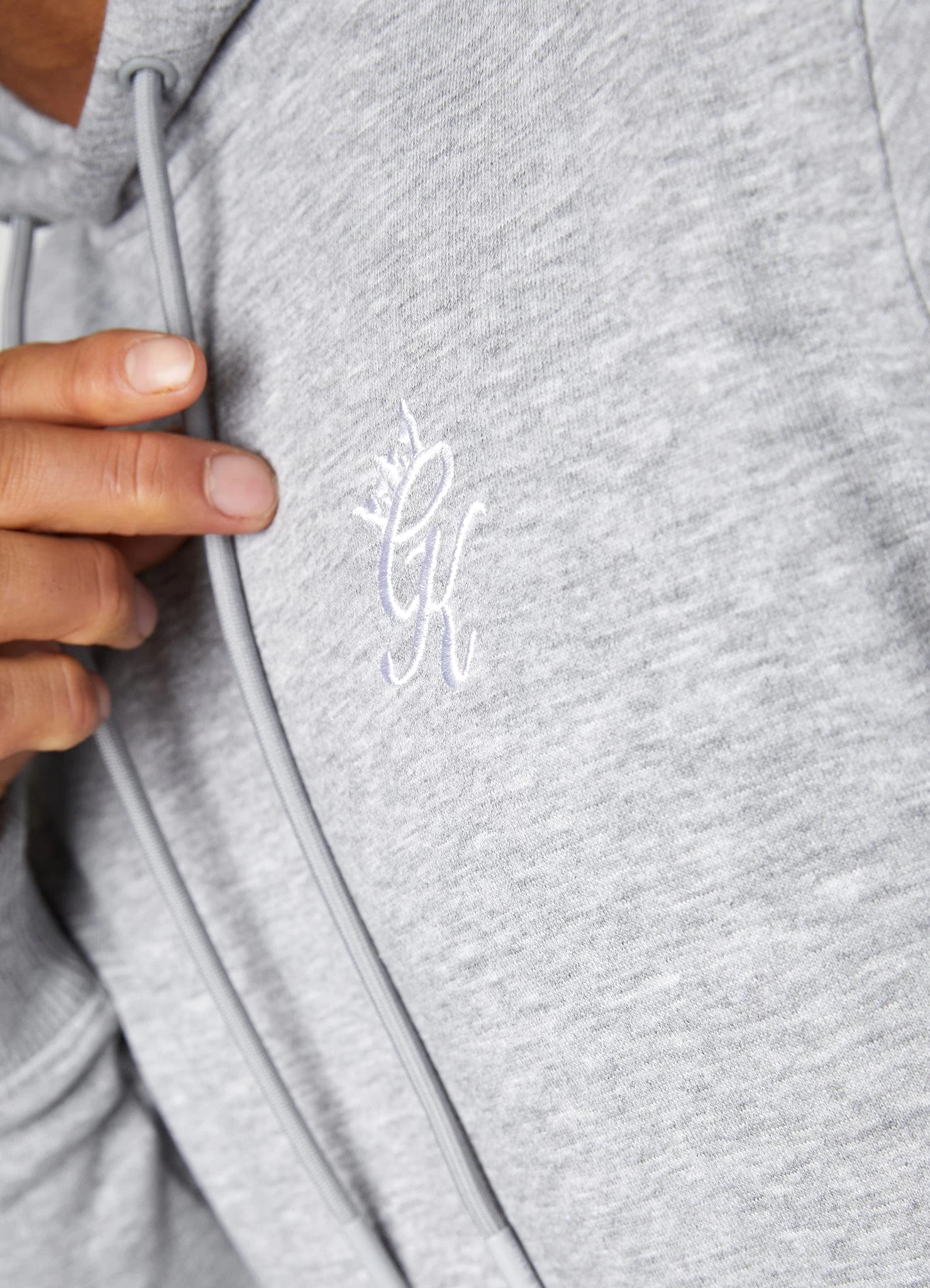Gym King Fundamental Fleece Hood - Grey Marl 12 Gym King Fundamental Fleece Hood - Grey Marl - Image 10