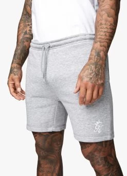Gym King Fundamental Fleece Short - Grey Marl -Fit Wear Shop Capture 258