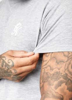 Gym King Fundamental Jersey Tee - Grey Marl -Fit Wear Shop Capture 314