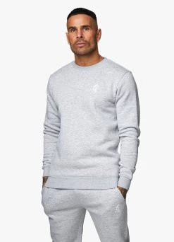 Gym King Fundamental Fleece Sweatshirt - Grey Marl -Fit Wear Shop Capture 58