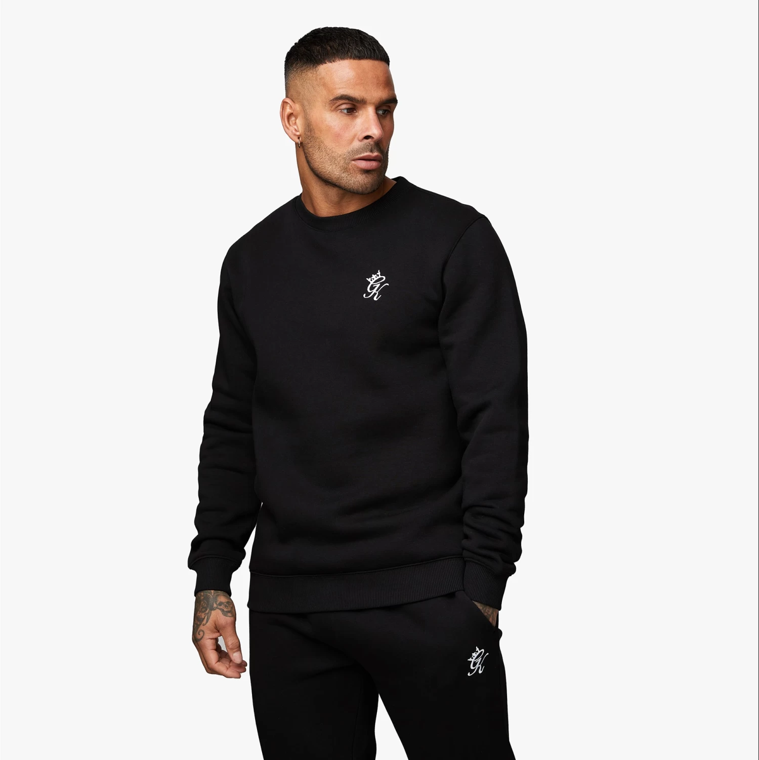 Gym King Fundamental Fleece Sweatshirt - Black 4 Gym King Fundamental Fleece Sweatshirt - Black - Image 2