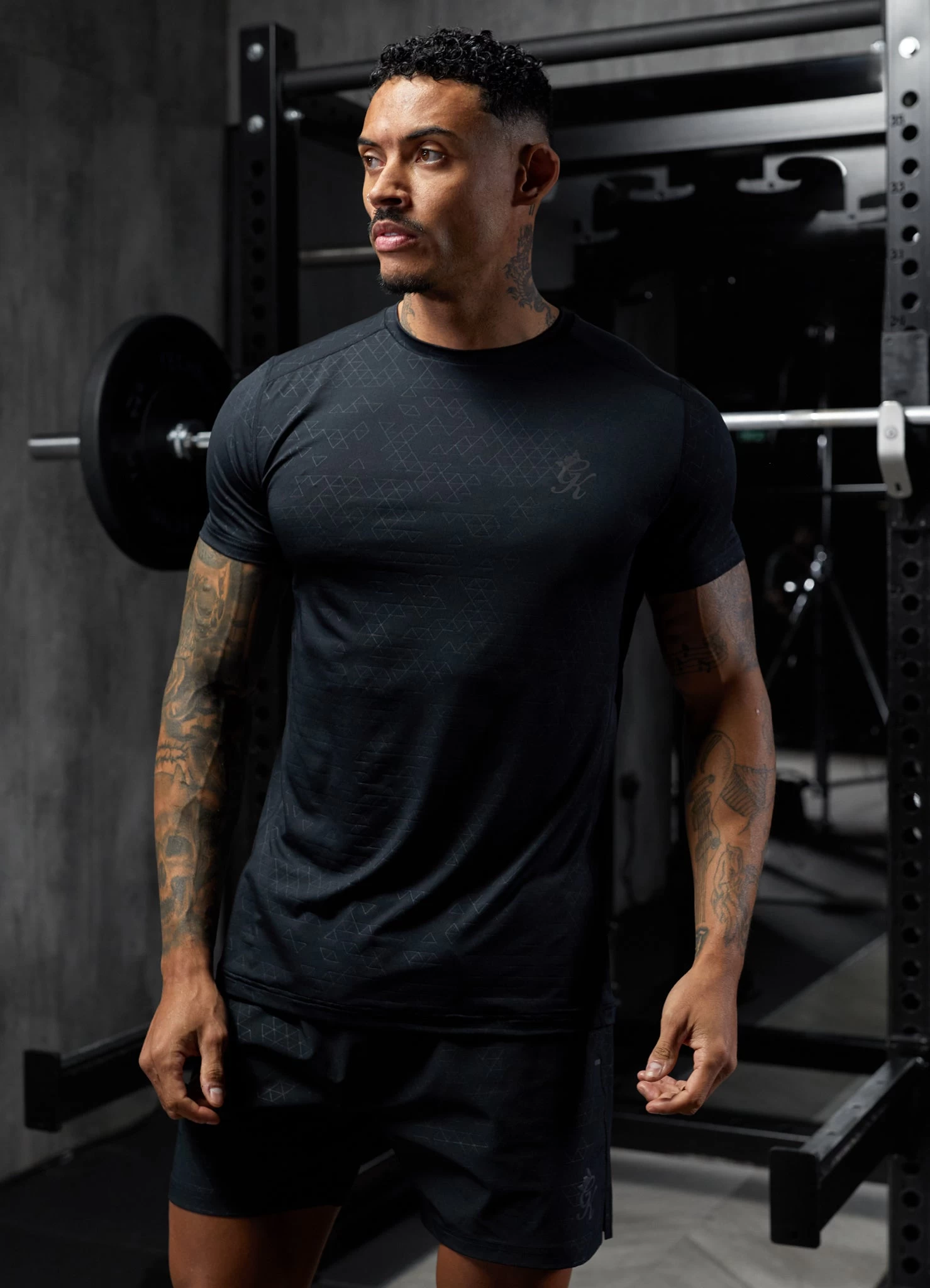 Gym King Debossed 2.0 Tee - Black 5 Gym King Debossed 2.0 Tee - Black - Image 3